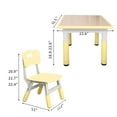thumbnail image 7 of UNICOO® Kids Table and 2 Chairs Set, Height Adjustable Toddler Table and Chair Set, Easy to Wipe Arts & Crafts Table, Suitable for Ages 2-8, Childrens Table and Chair Set (BY-60-MY), 7 of 7