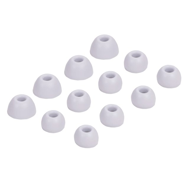 Juego De Almohadillas De Silicona De Repuesto Para Auriculares Beats Studio Buds, 6 Pares (Blanco)