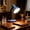 Blue, variant on Meggemo LED Desk Lamp 3 Color Temperature Adjustable Eye Protection Reading Light Home Office Workspace Flexible Gooseneck
