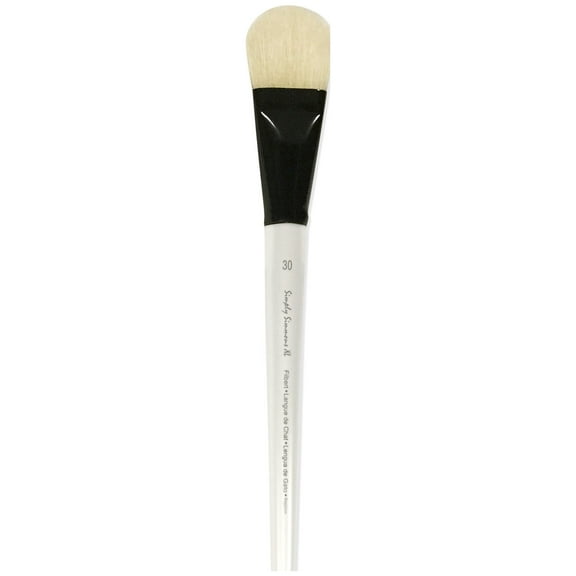 Robert Simmons Simply Simmons XL Brush, Natural Bristle, Filbert, 30