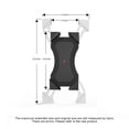 thumbnail image 4 of Para Teléfono Móvil De Motocicleta Con 4 Brazos De Esquina X Soporte De Abrazadera De Agarre Carga Usb Rotación De 360 ​​​​Grados Cuna De Manillar Ajustable Vogacara OD010135-04, 4 of 6