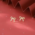 thumbnail image 4 of Solid 925 Sterling Silver Tiny Bow Earrings Stud for Women Teens Small Bowknot post Stud Earrings, 4 of 5