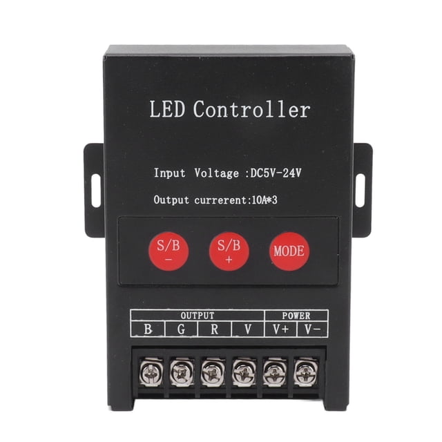 Controlador LED RGB inalámbrico de alta potencia con carcasa de hierro y 15 modos de iluminación de colores para KTV, hoteles y hogares.