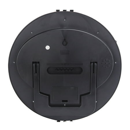 HEMOTON LED Large Display Digital Wall Desk Alarm Clock with Temperature and Humidity without Battery (Red)