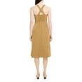 thumbnail image 2 of Theory womens  Crossback Linen-Blend Midi Dress, 12, 2 of 3