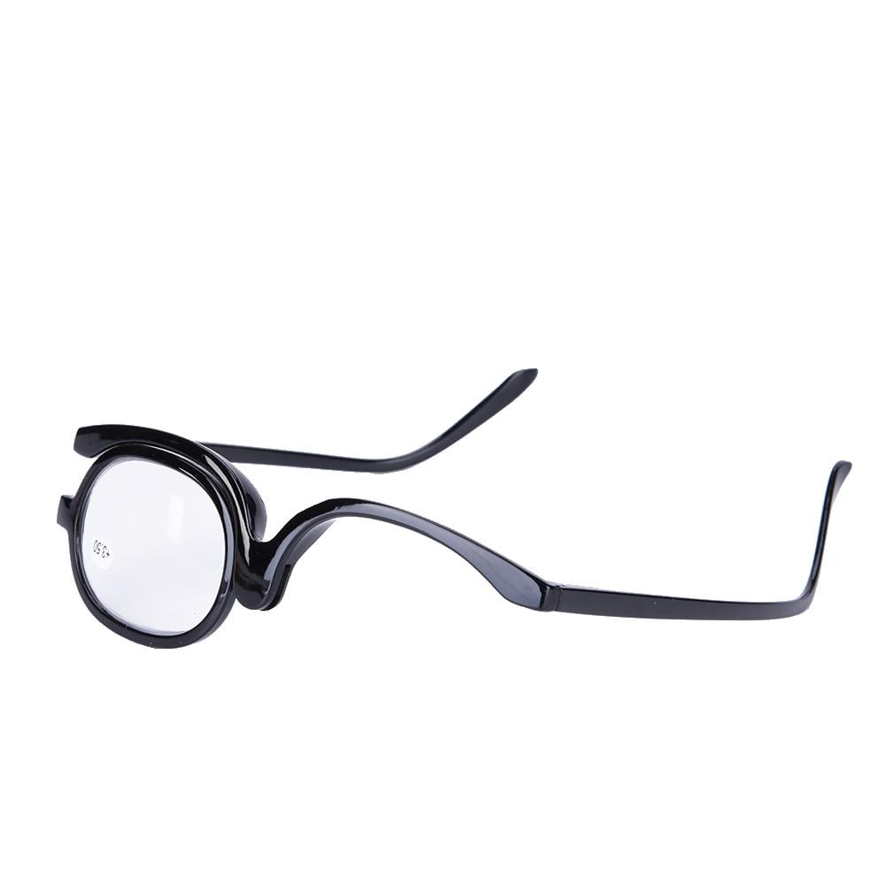 WALFRONT Magnify Eye Makeup Glasses Single Lens Rotating Glasses Women