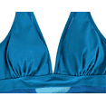 thumbnail image 5 of Hilor Women's One Piece Swimsuit Plunge V Neck Monokini Sexy Low Back Mesh Swimwear Bathing Suits, 5 of 8