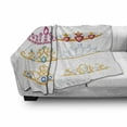 thumbnail image 2 of Feminine Soft Flannel Fleece Throw Blanket, Golden Yellow Tiaras with Vivid Digital Gemstone Group Cartoon, Cozy Plush for Indoor and Outdoor Use, 60" x 80", Yellow Pink Red, by Ambesonne, 2 of 5