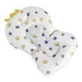 thumbnail image 4 of Cojín flotante para baño de bebé, almohadilla ajustable para asiento de baño infantil, almohada para bañera, patrón de corona blanca, 4 of 14
