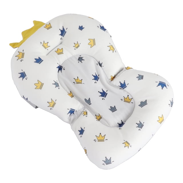 Cojín De Soporte Para El Baño De Bebé, Patrón De Infantil Bañera Almohada Flotante Almohada Blanca Ajustable Transpirable Para El Hogar