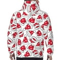 thumbnail image 3 of Bingfone Christmas Hat Men's Drawstring Hoodie Long Sleeve Pocket Sweatshirts-XX-Large, 3 of 6