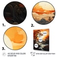 thumbnail image 3 of Designart "Orange Tree Moon form Landscape III" Floral Canvas Print, 3 of 5