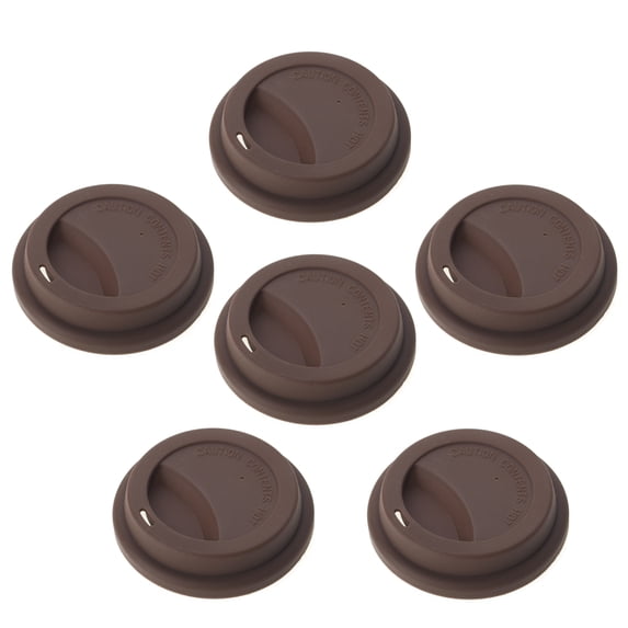 Aspire 30 Pcs Silicone Drinking Lid Cup Lids, Reusable Coffee Cup Covers / Lids - COFFEE