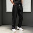 thumbnail image 1 of Men's Casual Pants Business Style Tailored Flat Front Trousers For Everyday Comfort And Ready Performance, 1 of 4