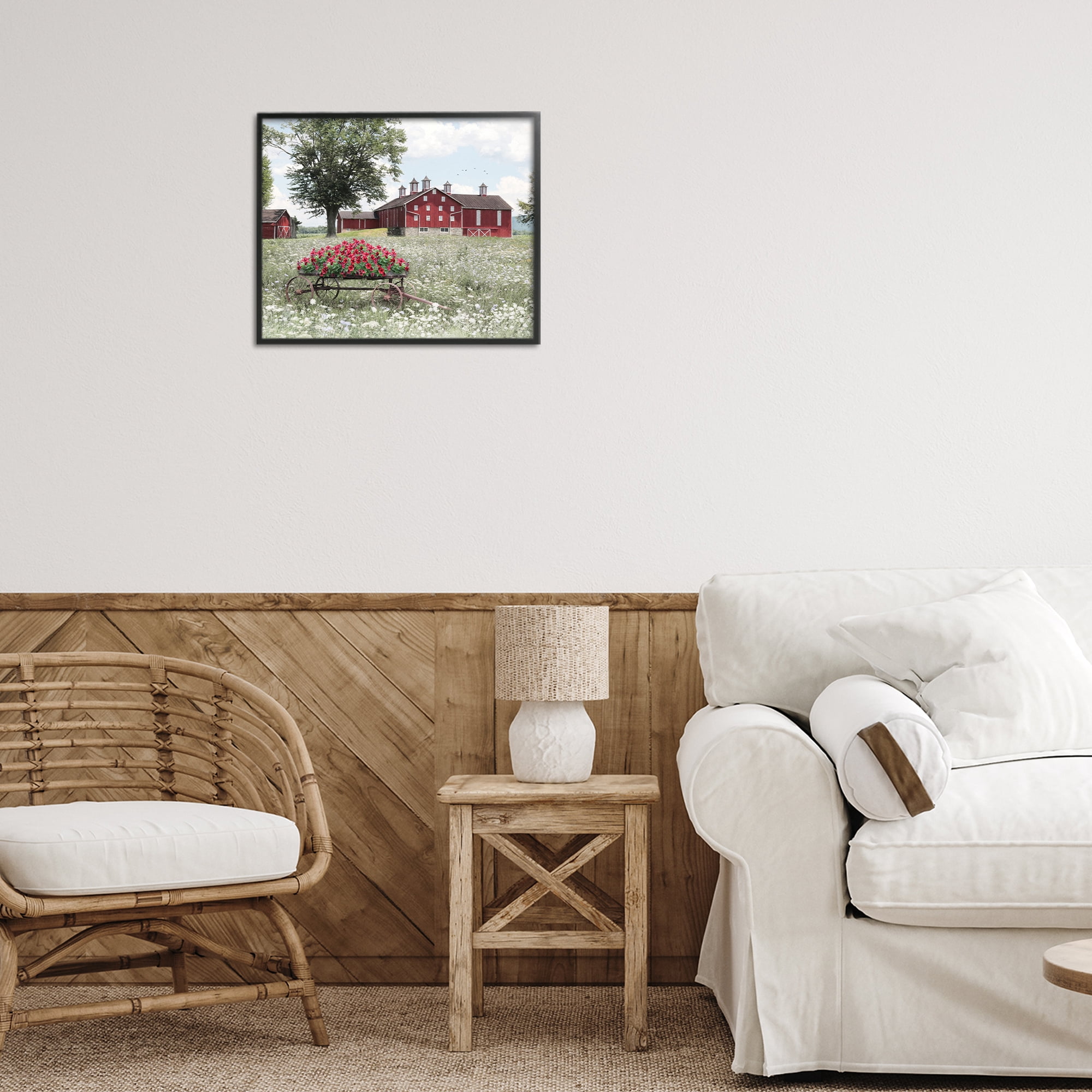 Stupell Industries Old Milton Farm Black Framed Giclee Art, design by Lori Deiter