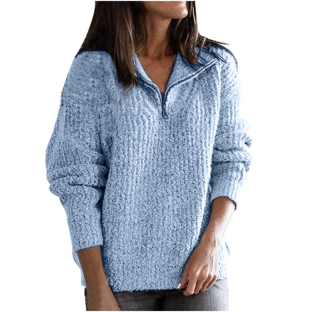 Blusa de manga larga con botones para mujer, camisa sólida sin tirantes fina con cremallera para mantener el calor Fridja hkj3452