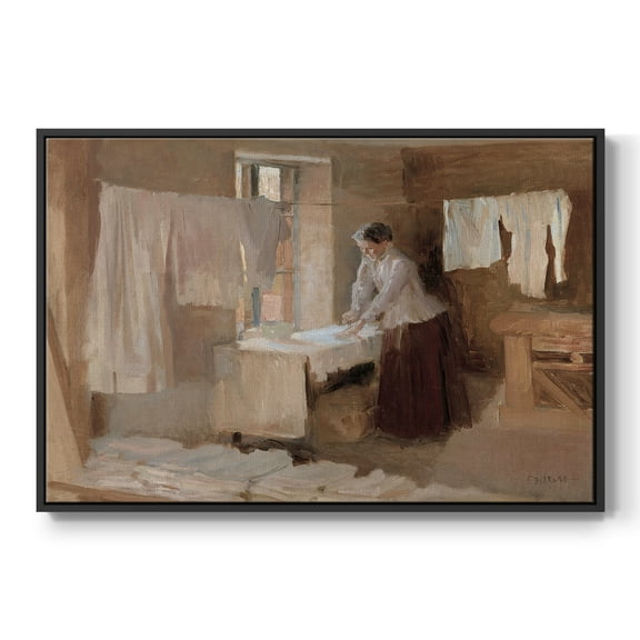 Vintage Landscape-CCCLX By Wexford Home Framed in Black Wood Gallery Wrapped Canvas 17 in. x 25 in.