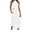 White, variant on Women's Solid Sleeveless Top & Skirt Set - Cotton Two-Piece Long Dress, Elastic Waist, Casual Daily Outfit (Size S-XL)