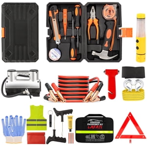 Lafati Roadside Emergency Car Kit, 14-Piece