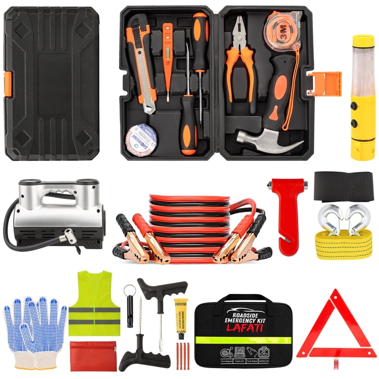 Lafati Roadside Emergency Car Kit, 14-Piece photo 1