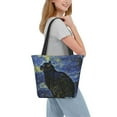 thumbnail image 7 of Bingfone Shambhala Cat In Van Gogh Impressionist Women Shoulder Tote Bags Casual Bag Ladies Shopping Handbag, 7 of 7