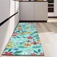thumbnail image 4 of Pioneer Flower Floral Print Pattern Kitchen Rug Mat,Kitchen Runner Rugs Non Skid Washable,Decorative Kitchen Floor Mats for Kitchen,Sink,Laundry,17"X47", 4 of 5