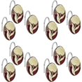 thumbnail image 2 of Popular Bath Ombre Rose Resin Shower Curtain Hooks, Burgundy-Gold, 12 Pack, 2 of 3