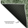 thumbnail image 3 of Addison Rugs Mayfield Washable Transitional Organic Emerald Rectangle Rug, 5' x 7'6", 3 of 6