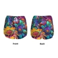 thumbnail image 3 of Balery Psychedelic Sunflowers Pantalones cortos deportivos para mujer con forro y dos bolsillos, elásticos, para entrenamiento, gimnasio, yoga-Medium, 3 of 7