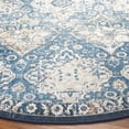 thumbnail image 4 of SAFAVIEH Orlando Mira Geometric Machine Washable Area Rug, Blue/Beige, 5'5" x 5'5" Round, 4 of 8