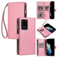 thumbnail image 1 of Compatible with Samsung Galaxy S20 Ultra 5G Wallet Case Premium Zipper Large Space Flip PU Leather Cover, 1 of 5