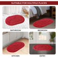 thumbnail image 6 of Superior Non-Slip Washable Bath Rug Set, 20" x 30", 24" x 36", Burgundy, 6 of 11