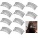 thumbnail image 1 of Peines para el cabello, 10 piezas, 20 dientes, elegantes, DIY, alambre de metal, peines con pinza para el cabello, alambre de metal, torcido, velo de novia, peines para mujer, novia (plata), 1 of 5