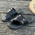 thumbnail image 5 of Mepaouo Women's Slide Sandals Slip on Flat Shoes Casual Summer Thong Flip Flop Footbed Footwear, 5 of 6