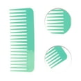 thumbnail image 3 of Unique Bargains 1 Pc Flat Style Wide Tooth Comb for Curly Thin Hair Plastic Green, 3 of 3