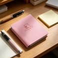 thumbnail image 3 of Clearance Sale! 1PC Pocket Notebook with Pen Holder, Small Portable Lined Journal for Notes, Paper, for Office & Home, (10x9x1.2cm, Pink), 3 of 4