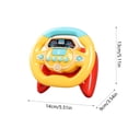 thumbnail image 3 of Electric Early Education Simulation Steering Wheel Toy Multifunctional High Simulation Car with Music and Light Pretend Driving Toy for Toddlers, 3 of 6