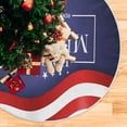 thumbnail image 5 of FMSHPON American Flag Tree Skirt Independence Day Xmas Christmas Tree Skirt Stand Mat for Holiday Party Decoration Indoor Outdoor 48 inches, 5 of 6