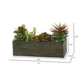 thumbnail image 2 of Vickerman 5.25" Artificial Green Succulent Arrangement., 2 of 4