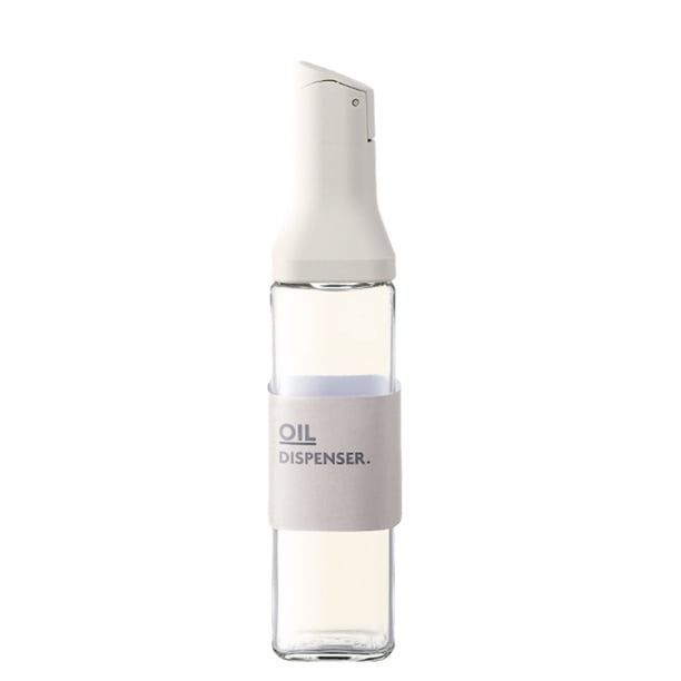 Dispensador de aceite y vinagre de 16,9 oz/500 ml - Dispensador de aceite de vidrio con pico antigoteo - Dispensador de aceite de cocina con tapa de vertido automático