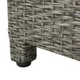 thumbnail image 5 of GDF Studio Venice Outdoor Wicker Side Table, Mixed Black, 5 of 6