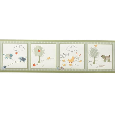 Sumersault - Funky Friends Wall Border