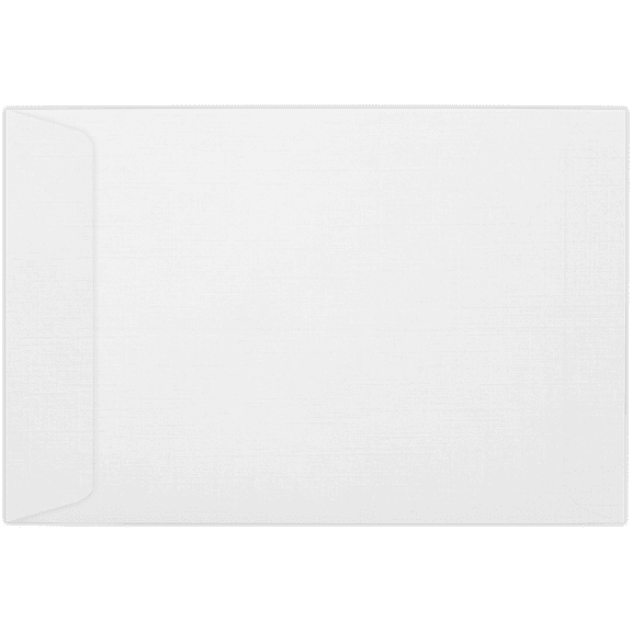 LUXPaper 6 x 9 Peel & Seal Open End Envelopes, White Linen, 1000/Pack