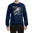 thumbnail image 2 of God's Lending Hand | Mens Inspirational/Christian Crewneck Graphic Sweatshirt, Vintage Heather Navy, X-Large, 2 of 3