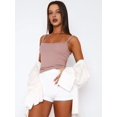 thumbnail image 6 of Sleeveless Camisole Tank Tops for Women Y2K Spaghetti Strap Lace Trim Slim Fit Basic Camisole Shirts ESVI043 Pink M, 6 of 10