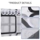 thumbnail image 5 of Cortina de ducha impermeable con 12 ganchos para baño y aseo, 5 of 8
