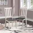thumbnail image 5 of Furniture of America Elvorta Wood 5-Piece Dining Table Set in Antique White, 5 of 5