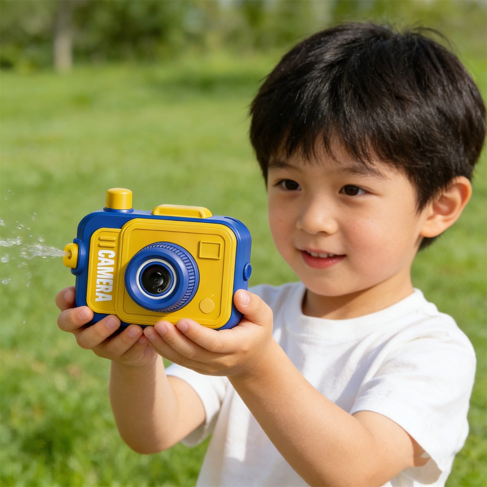 Prank Two-Way Camera Water Gun, Prank Water Gun Shoot Backwards When Pull the Trigger, Press the Button and Shoot Forwards, Novelty Game for Parties and Summer
