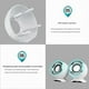 thumbnail image 3 of Computer Speakers for PC Laptop Speakers USB for Table Laptop, White, 3 of 5