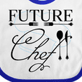 thumbnail image 4 of Inktastic Future Chef with Silverware and Hat Boys or Girls Baby Bib, 4 of 4